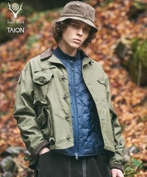 【TAION(タイオン)×South2 West8(サウスツーウエストエイト) 】〈ユニセックス〉クルーネック ジップダウンジャケット