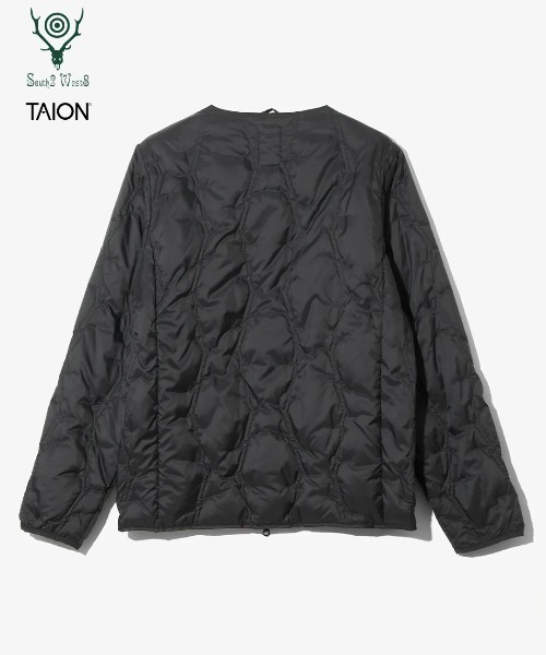 TAION（タイオン）の「【TAION(タイオン)×South2 West8(サウスツーウエストエイト) 】〈ユニセックス〉クルーネック ジップダウンジャケット（ダウンジャケット/コート・メンズ・ブラック/ライトグレー/ダークネイビー・L/M/S/XS）」の12枚目の写真