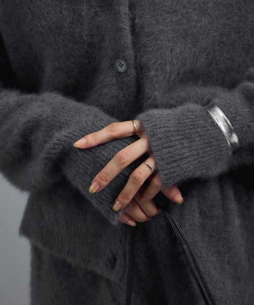 SALON adam et rope'（サロン アダム エ ロペ）の「フォックスカシミヤ混 前後2WAYカーディガン / セットアップ対応（カーディガン/ボレロ・レディース・グレー/ベージュ系その他・FREE）」の8枚目の写真