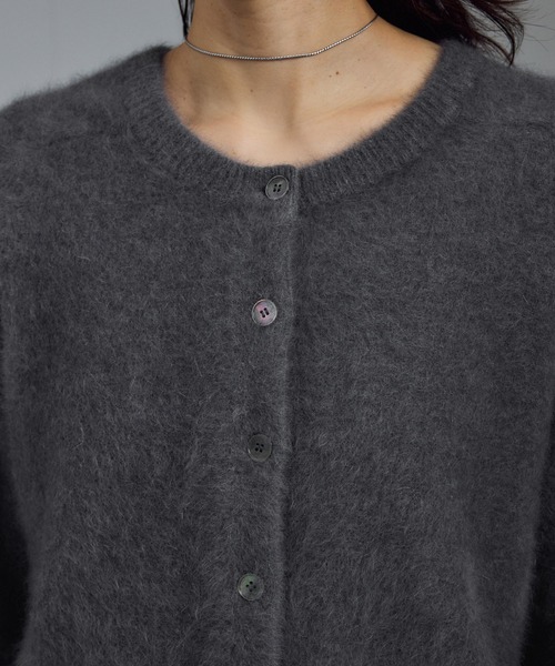 SALON adam et rope'（サロン アダム エ ロペ）の「フォックスカシミヤ混 前後2WAYカーディガン / セットアップ対応（カーディガン/ボレロ・レディース・グレー/ベージュ系その他・FREE）」の12枚目の写真