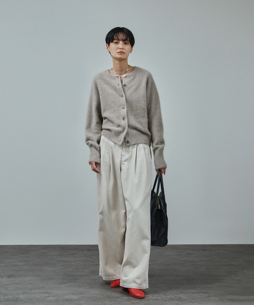 SALON adam et rope'（サロン アダム エ ロペ）の「フォックスカシミヤ混 前後2WAYカーディガン / セットアップ対応（カーディガン/ボレロ・レディース・グレー/ベージュ系その他・FREE）」の16枚目の写真