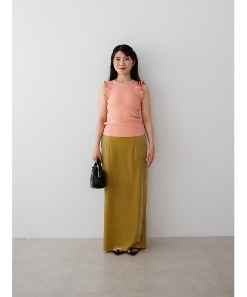 cup-in summer knit frill tops（その他トップス）｜Katrin