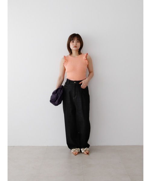 cara by katrin TOKYO チュールトップス bicolor ruffle tops | Katrin TOKYO