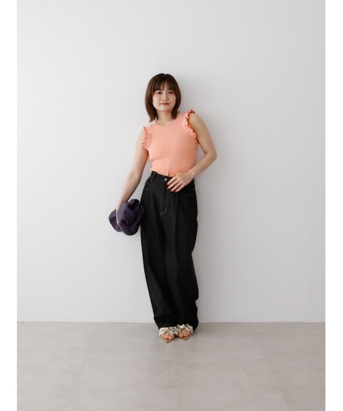 Katrin TOKYO（カトリーントーキョー）の「cup-in summer knit frill tops（その他トップス・レディース・ヘザーグレー/グリーン系/オレンジ・XS/FREE）」の22枚目の写真