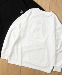 【ag】〔GERRY/ジェリー〕バックエンボス加工 シルキータッチ クルーネックスウェット