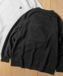 【ag】〔GERRY/ジェリー〕バックエンボス加工 シルキータッチ クルーネックスウェット