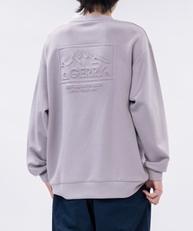 【ag】〔GERRY/ジェリー〕バックエンボス加工 シルキータッチ クルーネックスウェット
