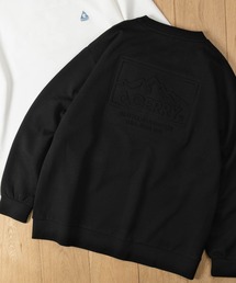 【ag】〔GERRY/ジェリー〕バックエンボス加工 シルキータッチ クルーネックスウェット