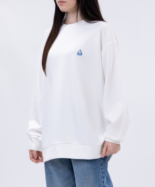 GERRY(ジェリー)の「【ag】〔GERRY/ジェリー〕バックエンボス加工 シルキータッチ クルーネックスウェット(スウェット・メンズ・ホワイト/ブラック/グレイッシュベージュ/ブルー/ブルー系1/グレー系1/グリーン系1/ホワイト系1/ブラック系1・MEDIUM/LARGE)」の11枚目の写真
