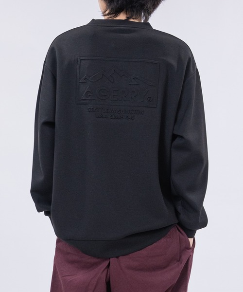 GERRY(ジェリー)の「【ag】〔GERRY/ジェリー〕バックエンボス加工 シルキータッチ クルーネックスウェット(スウェット・メンズ・ホワイト/ブラック/グレイッシュベージュ/ブルー/ブルー系1/グレー系1/グリーン系1/ホワイト系1/ブラック系1・MEDIUM/LARGE)」の18枚目の写真