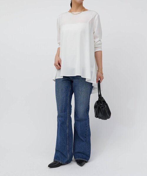 LIVETART（リヴェタート）の「フレアジーンズ（デニムパンツ・レディース・ブルー・1/0）」の13枚目の写真