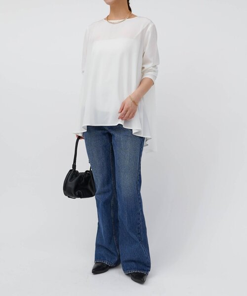 LIVETART（リヴェタート）の「フレアジーンズ（デニムパンツ・レディース・ブルー・1/0）」の14枚目の写真