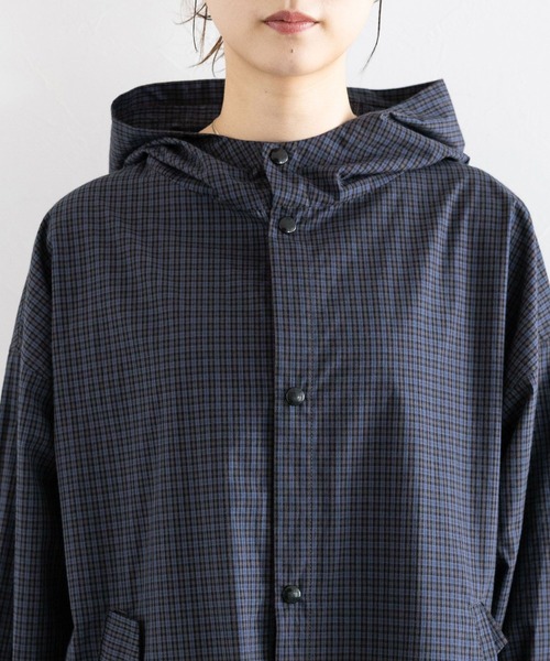 RAGEBLUE（レイジブルー）の「ドロストチェックシャツパーカー（シャツ/ブラウス・レディース・ブルー/グレー/イエロー・FREE）」の20枚目の写真