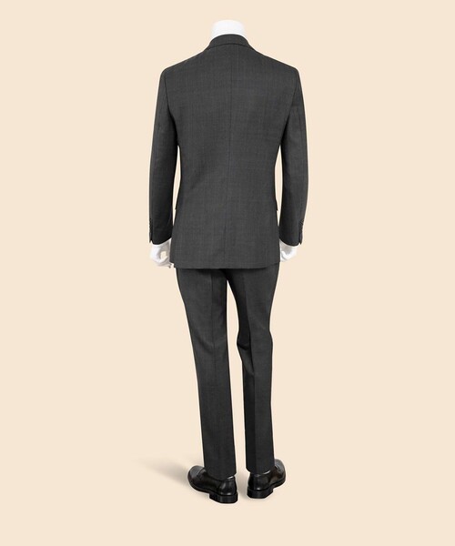 BROOKS BROTHERS(ブルックスブラザーズ)の「ウール オーバーブルペイン グレンチェック シングル2釦スーツ Classic(セットアップ・メンズ・グレー・39SHT/40SHT/42SHT/38SHT)」の3枚目の写真