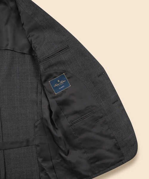 BROOKS BROTHERS(ブルックスブラザーズ)の「ウール オーバーブルペイン グレンチェック シングル2釦スーツ Classic(セットアップ・メンズ・グレー・39SHT/40SHT/42SHT/38SHT)」の7枚目の写真