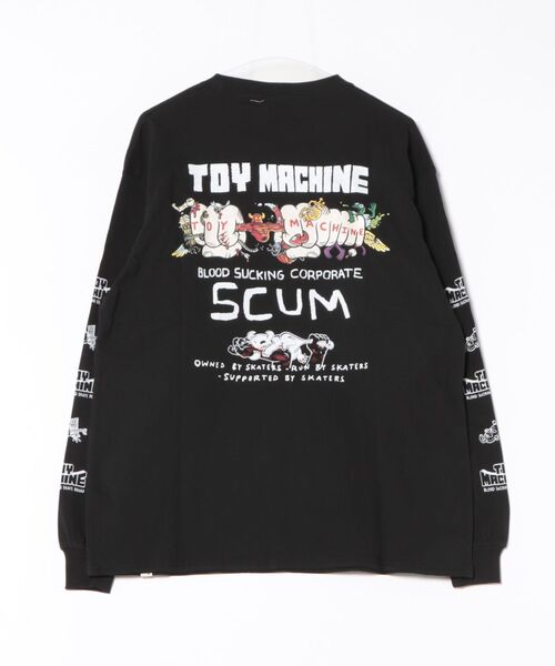 TOY MACHINE(トイ マシーン)の「TOY MACHINE/トイマシーン 長袖 Tシャツ ロンT バックプリント 袖プリント ロゴ オーバーサイズ LIVING FIST LONG TEE MTMFFLT1(Tシャツ/カットソー・メンズ・ホワイト/ブラック/オレンジ・XL/L/M)」の4枚目の写真