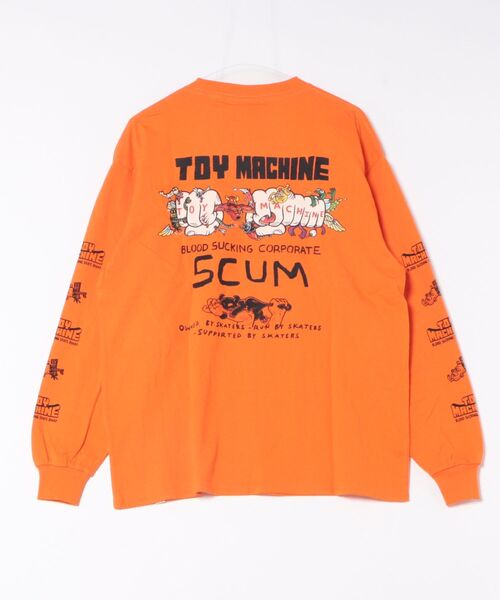 TOY MACHINE(トイ マシーン)の「TOY MACHINE/トイマシーン 長袖 Tシャツ ロンT バックプリント 袖プリント ロゴ オーバーサイズ LIVING FIST LONG TEE MTMFFLT1(Tシャツ/カットソー・メンズ・ホワイト/ブラック/オレンジ・XL/L/M)」の6枚目の写真