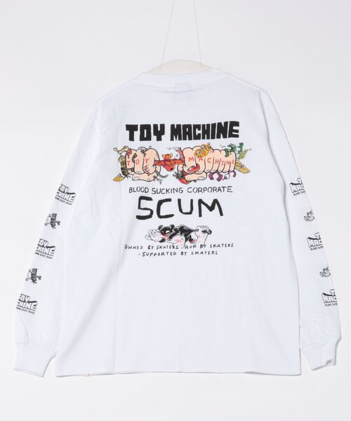 TOY MACHINE(トイ マシーン)の「TOY MACHINE/トイマシーン 長袖 Tシャツ ロンT バックプリント 袖プリント ロゴ オーバーサイズ LIVING FIST LONG TEE MTMFFLT1(Tシャツ/カットソー・メンズ・ホワイト/ブラック/オレンジ・XL/L/M)」の7枚目の写真