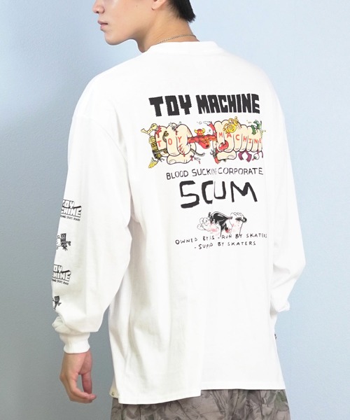 TOY MACHINE ロングTシャツ TOY MACHINE/トイマシーン 長袖 Tシャツ ロンT バックプリント