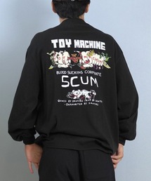 TOY MACHINE/トイマシーン 長袖 Tシャツ ロンT バックプリント 袖プリント ロゴ オーバーサイズ LIVING FIST LONG TEE MTMFFLT1