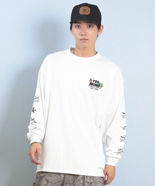 TOY MACHINE(トイ マシーン)の「TOY MACHINE/トイマシーン 長袖 Tシャツ ロンT バックプリント 袖プリント ロゴ オーバーサイズ LIVING FIST LONG TEE MTMFFLT1(Tシャツ/カットソー・メンズ・ホワイト/ブラック/オレンジ・XL/L/M)」の8枚目の写真