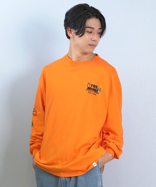TOY MACHINE(トイ マシーン)の「TOY MACHINE/トイマシーン 長袖 Tシャツ ロンT バックプリント 袖プリント ロゴ オーバーサイズ LIVING FIST LONG TEE MTMFFLT1(Tシャツ/カットソー・メンズ・ホワイト/ブラック/オレンジ・XL/L/M)」の19枚目の写真
