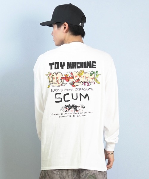 TOY MACHINE(トイ マシーン)の「TOY MACHINE/トイマシーン 長袖 Tシャツ ロンT バックプリント 袖プリント ロゴ オーバーサイズ LIVING FIST LONG TEE MTMFFLT1(Tシャツ/カットソー・メンズ・ホワイト/ブラック/オレンジ・XL/L/M)」の9枚目の写真