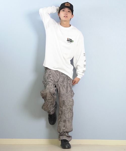 TOY MACHINE(トイ マシーン)の「TOY MACHINE/トイマシーン 長袖 Tシャツ ロンT バックプリント 袖プリント ロゴ オーバーサイズ LIVING FIST LONG TEE MTMFFLT1(Tシャツ/カットソー・メンズ・ホワイト/ブラック/オレンジ・XL/L/M)」の10枚目の写真