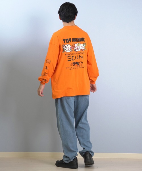 TOY MACHINE(トイ マシーン)の「TOY MACHINE/トイマシーン 長袖 Tシャツ ロンT バックプリント 袖プリント ロゴ オーバーサイズ LIVING FIST LONG TEE MTMFFLT1(Tシャツ/カットソー・メンズ・ホワイト/ブラック/オレンジ・XL/L/M)」の22枚目の写真