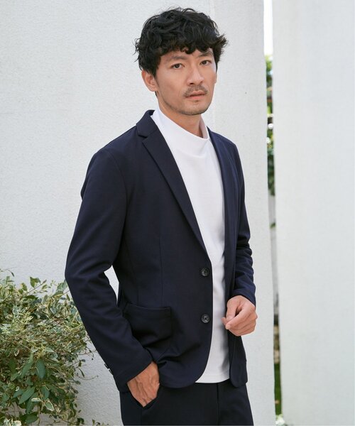 IKKA LOUNGE（イッカラウンジ）の「【セットアップ対応】GOKU楽ワークTRポンチジャケット（テーラードジャケット・メンズ・グレー/ネイビー/ブラック/ダークブラウン・XL/L/M/S）」の19枚目の写真