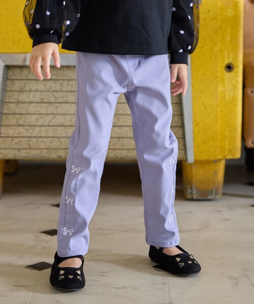 ANY（エニィ）の「7days ガーリーパンツ（その他パンツ・キッズ・ライラック系/ベージュ系/ネイビー系7/ブラック系・110/100/130/120）」の4枚目の写真