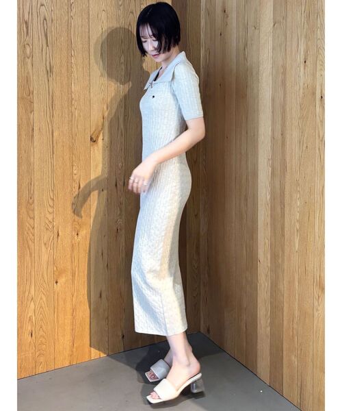 セール】【POLO BCSコラボ】カラーネックメランジケーブルニット