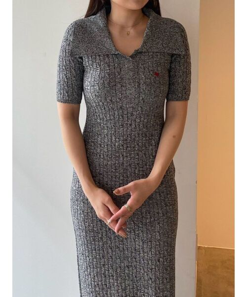 セール】【POLO BCSコラボ】カラーネックメランジケーブルニット