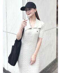 POLO BCS | 【POLO BCSコラボ】カラーネックメランジケーブルニットワンピース(ワンピース)