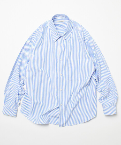 FREAK'S STORE（フリークスストア）の「限定展開 Relax Fit リラックスフィット クラシックパターン レギュラーカラーシャツ / チェック柄 / ストライプ柄（シャツ/ブラウス・メンズ・ブラウン系その他/ブラック/ブルー/チャコールグレー/ネイビー/ベージュ/グリーン/ブラウン/ホワイト/ブルー系その他・LARGE/MEDIUM/SMALL）」の10枚目の写真