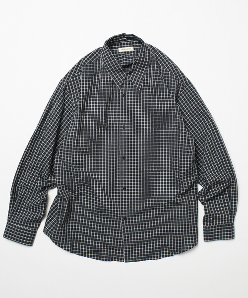 FREAK'S STORE（フリークスストア）の「限定展開 Relax Fit リラックスフィット クラシックパターン レギュラーカラーシャツ / チェック柄 / ストライプ柄（シャツ/ブラウス・メンズ・ブラウン系その他/ブラック/ブルー/チャコールグレー/ネイビー/ベージュ/グリーン/ブラウン/ホワイト/ブルー系その他・LARGE/MEDIUM/SMALL）」の4枚目の写真