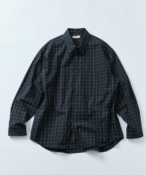 FREAK'S STORE（フリークスストア）の「限定展開 Relax Fit リラックスフィット クラシックパターン レギュラーカラーシャツ / チェック柄 / ストライプ柄（シャツ/ブラウス・メンズ・ブラウン系その他/ブラック/ブルー/チャコールグレー/ネイビー/ベージュ/グリーン/ブラウン/ホワイト/ブルー系その他・LARGE/MEDIUM/SMALL）」の7枚目の写真
