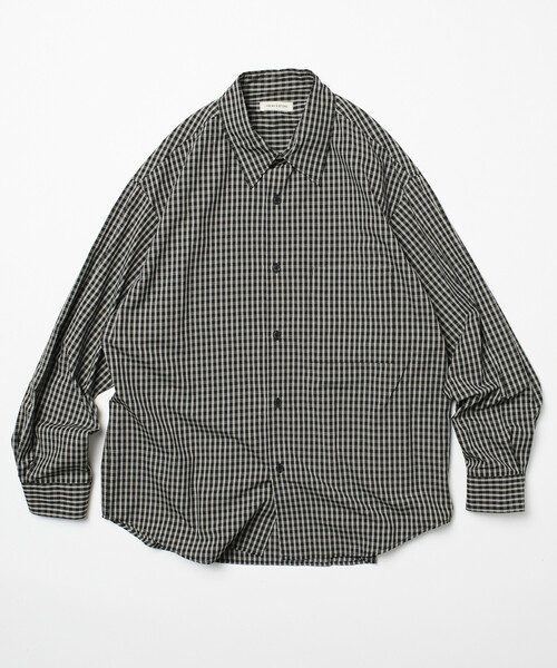 FREAK'S STORE（フリークスストア）の「限定展開 Relax Fit リラックスフィット クラシックパターン レギュラーカラーシャツ / チェック柄 / ストライプ柄（シャツ/ブラウス・メンズ・ブラウン系その他/ブラック/ブルー/チャコールグレー/ネイビー/ベージュ/グリーン/ブラウン/ホワイト/ブルー系その他・LARGE/MEDIUM/SMALL）」の3枚目の写真