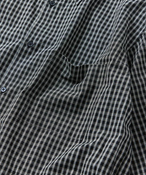 FREAK'S STORE（フリークスストア）の「限定展開 Relax Fit リラックスフィット クラシックパターン レギュラーカラーシャツ / チェック柄 / ストライプ柄（シャツ/ブラウス・メンズ・ブラウン系その他/ブラック/ブルー/チャコールグレー/ネイビー/ベージュ/グリーン/ブラウン/ホワイト/ブルー系その他・LARGE/MEDIUM/SMALL）」の13枚目の写真