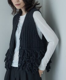 GALLEST | Vネックループニットベスト(ベスト)