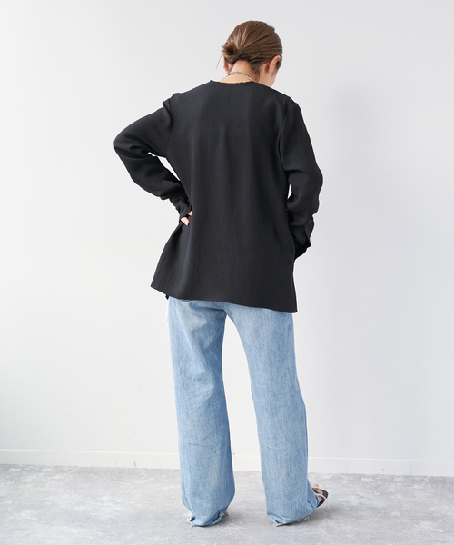 Plage R’IAM ノーカラーシャツ plage｜《追加》R'IAM ノーカラーシャツ | Rakuten Fashion(楽天