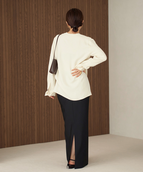 追加》R'IAM ノーカラーシャツ（シャツ/ブラウス）｜Plage（プラージュ