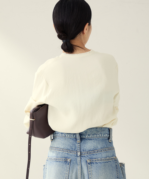 追加》R'IAM ノーカラーシャツ（シャツ/ブラウス）｜Plage（プラージュ