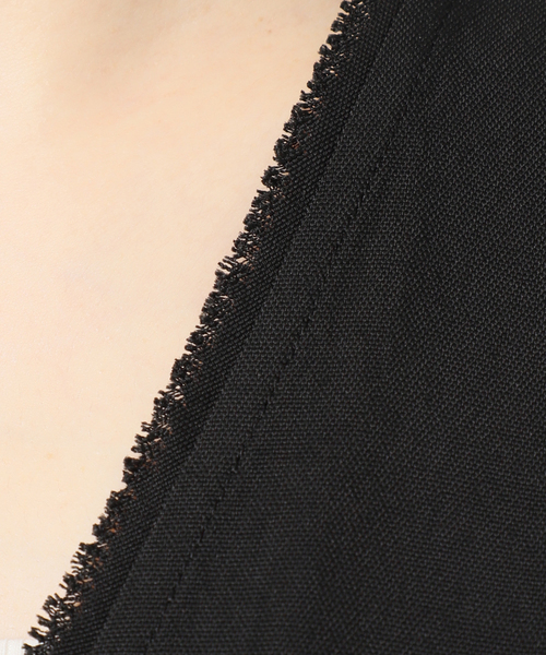 plage（プラージュ）の「《追加》R’IAM ノーカラーシャツ（シャツ/ブラウス・レディース・アイボリー/ブラック・FREE）」の16枚目の写真