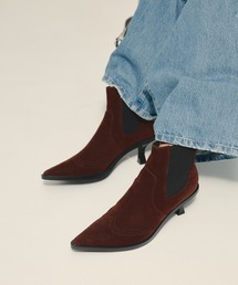 eL(G)́yeLzPunching Leather Heel Boots/588030(u[c)