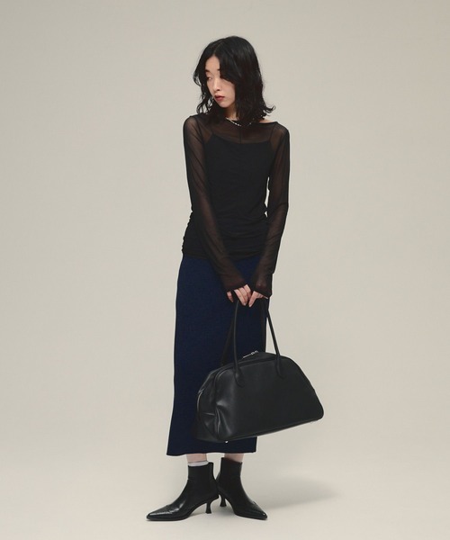 eL(エル)の「【eL】Punching Leather Heel Boots/588030(ブーツ・レディース・ブラック/ブラウン・MEDIUM/LARGE)」の19枚目の写真