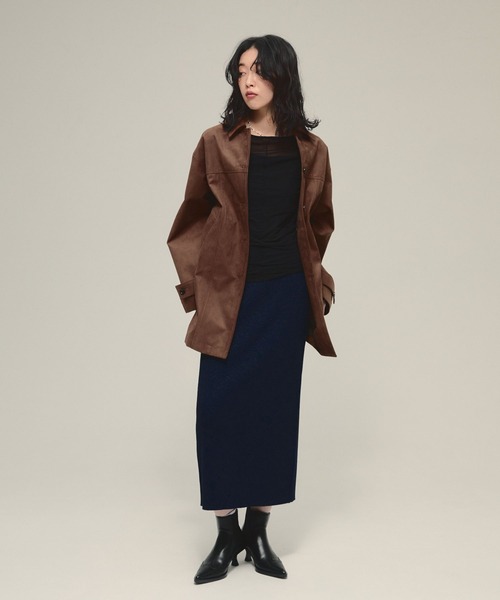 eL(エル)の「【eL】Punching Leather Heel Boots/588030(ブーツ・レディース・ブラック/ブラウン・MEDIUM/LARGE)」の14枚目の写真