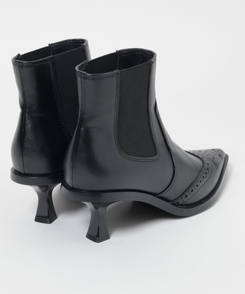 eL(エル)の「【eL】Punching Leather Heel Boots/588030(ブーツ・レディース・ブラック/ブラウン・MEDIUM/LARGE)」の20枚目の写真