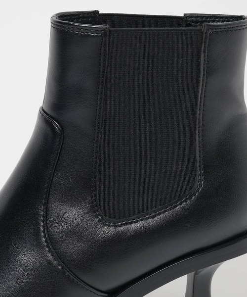 eL(エル)の「【eL】Punching Leather Heel Boots/588030(ブーツ・レディース・ブラック/ブラウン・MEDIUM/LARGE)」の8枚目の写真