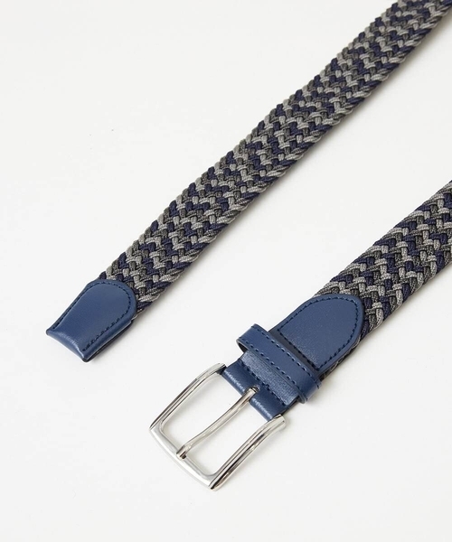 MK MICHEL KLEIN HOMME （エムケーミッシェルクランオム）の「ゴムメッシュベルト（ベルト・レディース・ブラック/ネイビー/グレー・ONESIZE）」の5枚目の写真